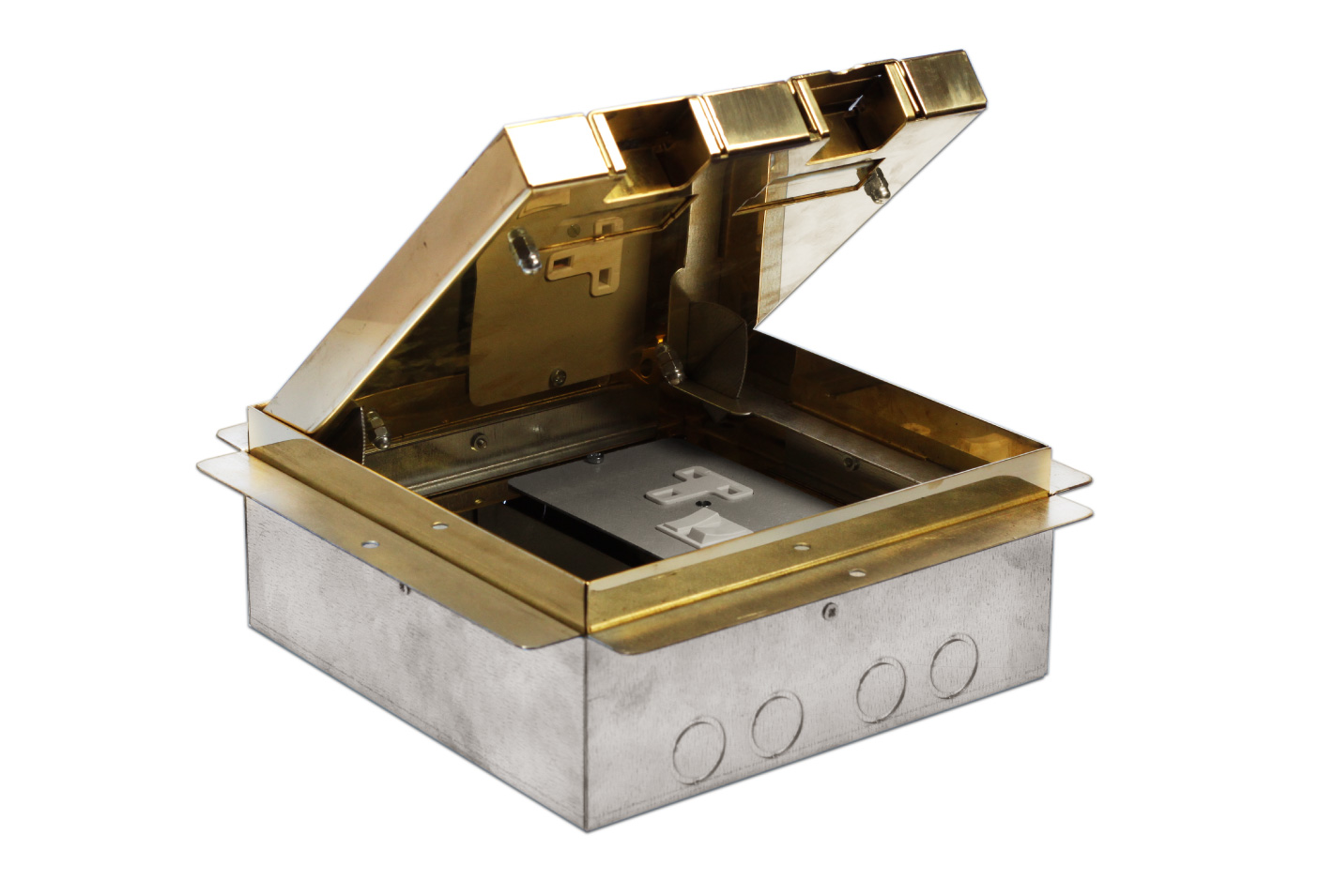 Brass Cavity Floor Box - Armorduct Systems