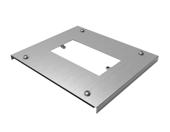 Screwbush Vertical Twin Socket Plate