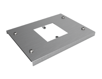 Screwbush Vertical Single Socket Plate