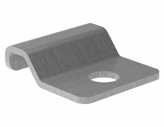 Ladder Flange Clamp Bracket